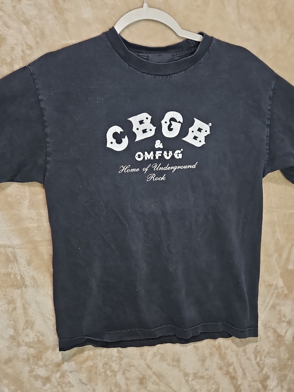 CBGB Black Short-Sleeve Graphic Tee for Men